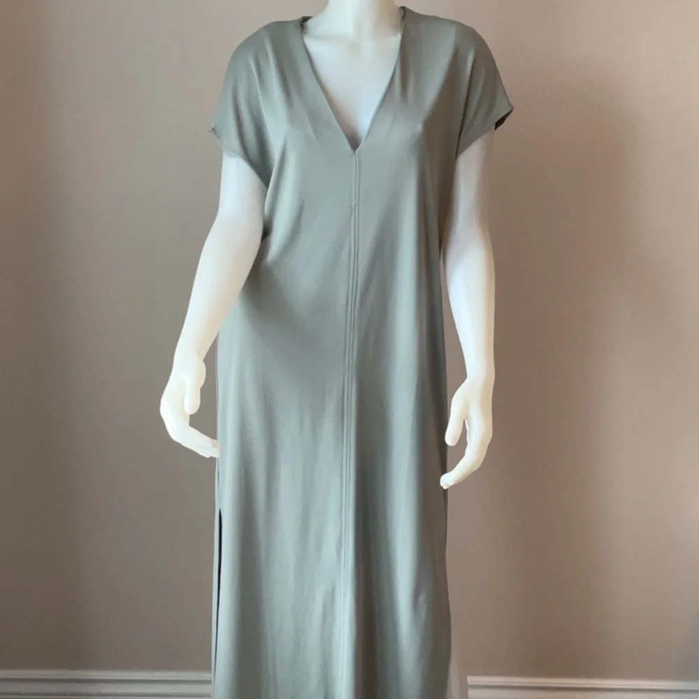 Zara V-Neck Tunic Dress - Picture 3 of 11